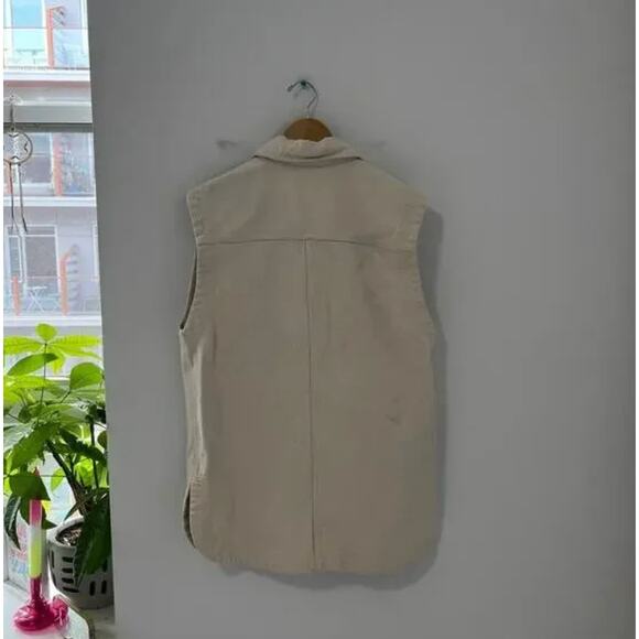 H&M Ivory Denim Cargo Skirt & Vest Set Size 8 - Picture 10 of 10